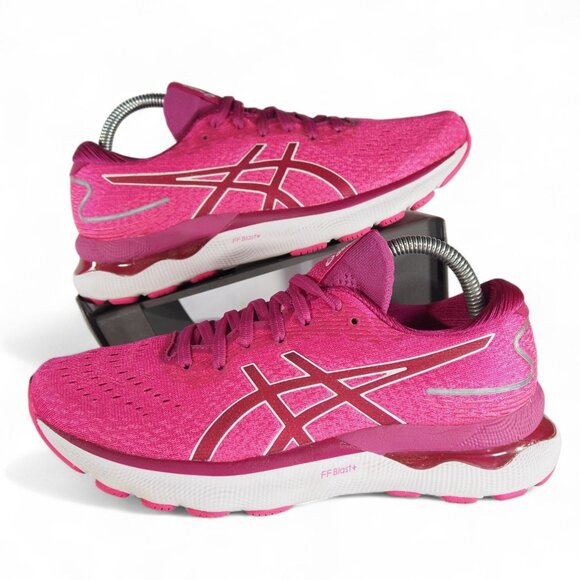 Asics Gel-Nimbus 24 Performance Running Shoes Women's 9 Fuchsia 1012B201 - Picture 1 of 11